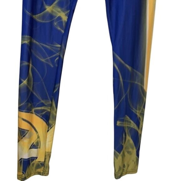 Los Angeles Rams NFL Womens Leggings XL Blue & Gold Sports Apparel Stretch Fit - Picture 10 of 14